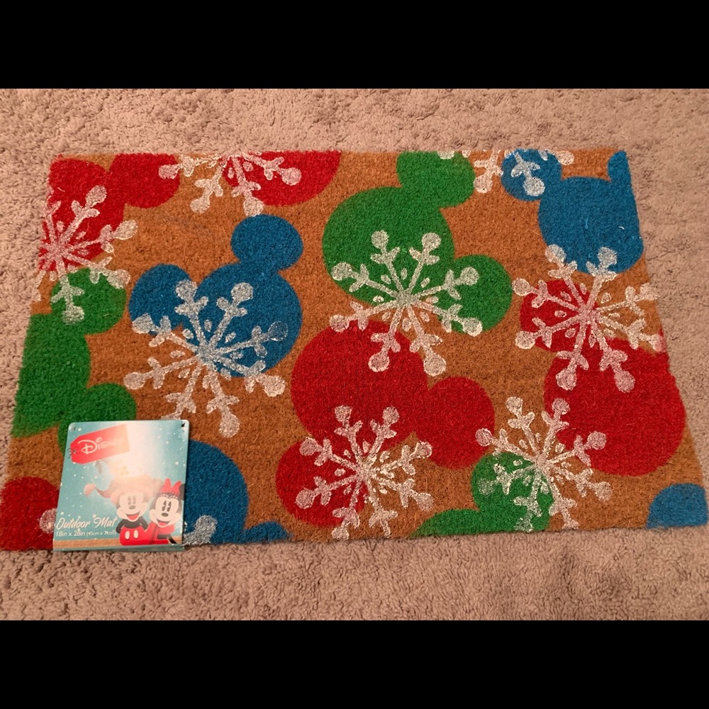 Cute Disney Mickey Christmas Door Mat